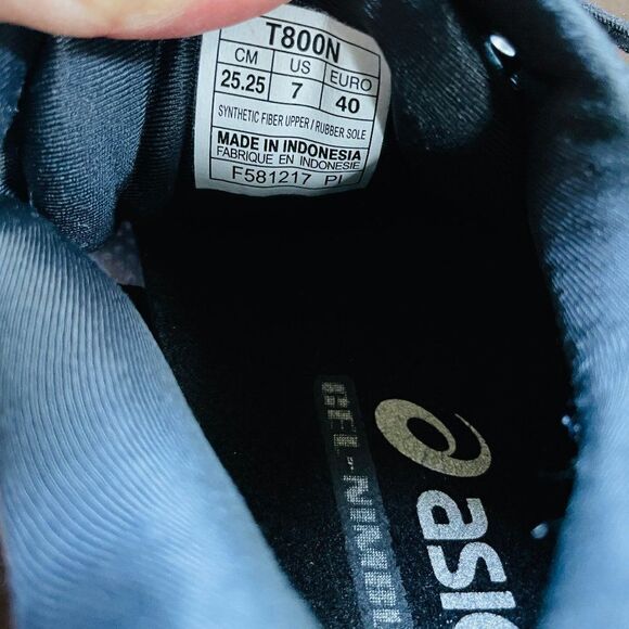 NEW ASICS GEL NIMBUS 20 Black Anthracite Dark Grey Womens 8.5 Mens 7 US 40 EUR - Picture 8 of 8